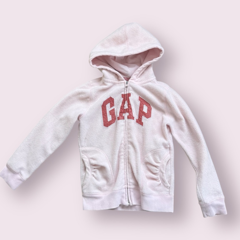 Gap kids girls fleece hoodie sweatshirt size medium pink
